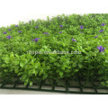 real touch 40*60cm green artificial grass carpet with purple flowers